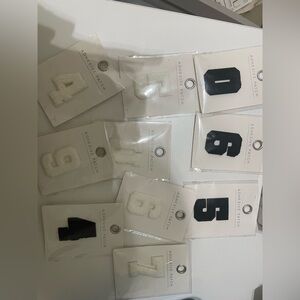 Adhesive Patch Numbers - Black and White